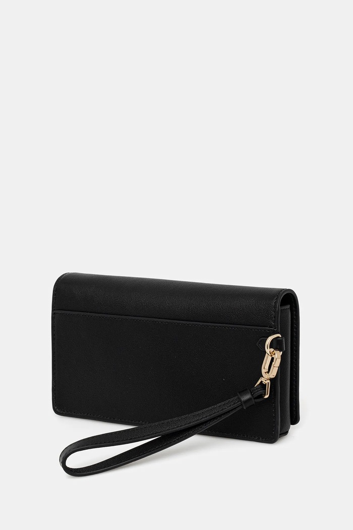 Accesorii Karl Lagerfeld portofel de piele K/SIGNATURE B1W32033 negru