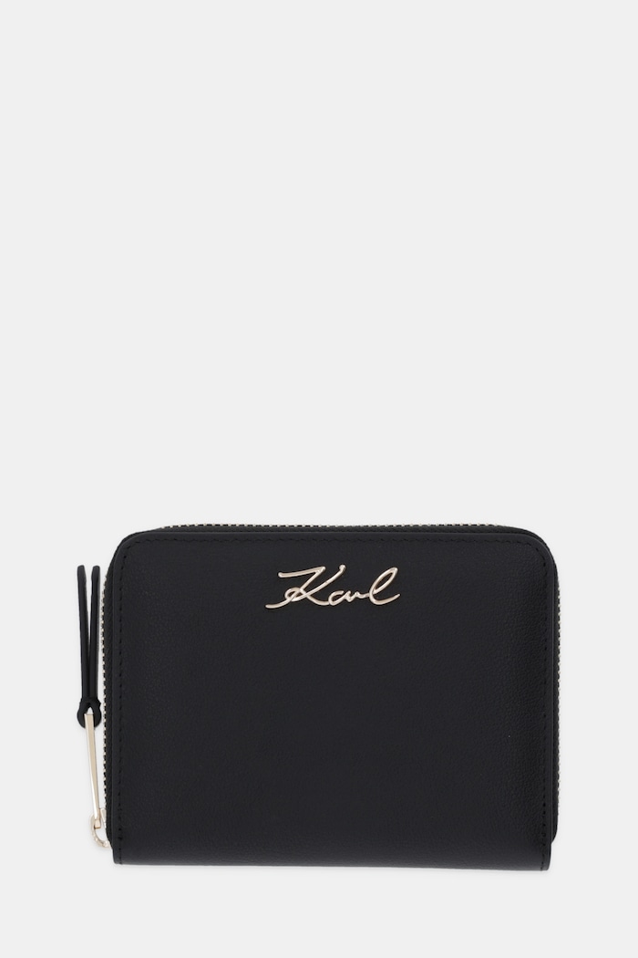 Karl Lagerfeld portofel de piele K/SIGNATURE piele negru B1W32036