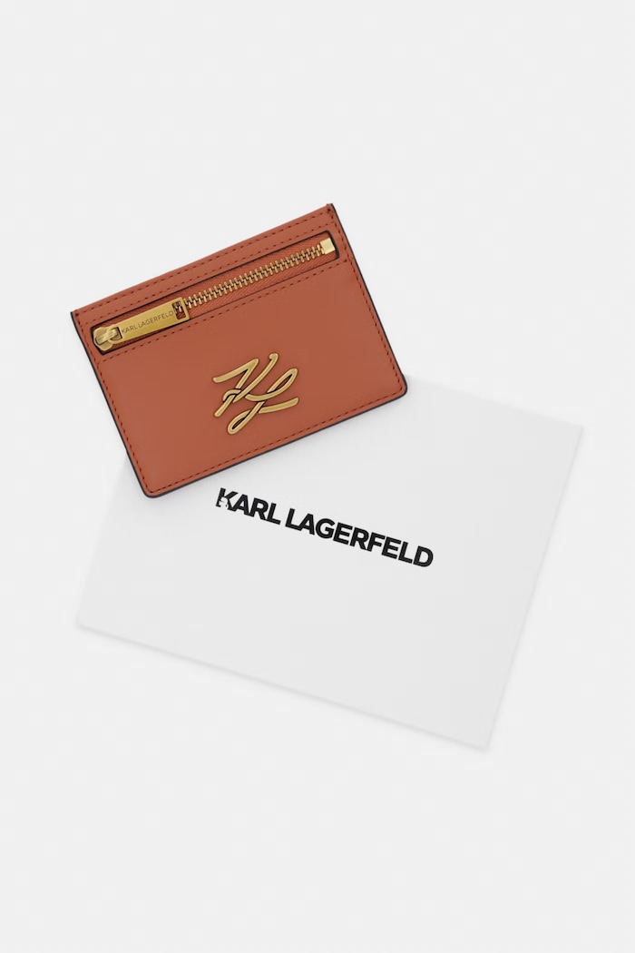 Karl Lagerfeld damska skórzana K/AUTOGRAPH brązowy B1W32073