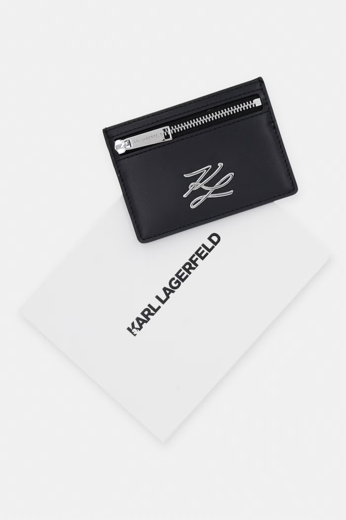 Karl Lagerfeld damska skórzana K/AUTOGRAPH czarny B1W32073