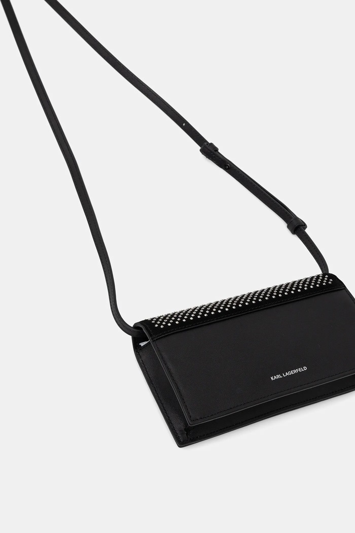 Doplňky Kožená kabelka Karl Lagerfeld K/AUTOGRAPH B1W32071 černá