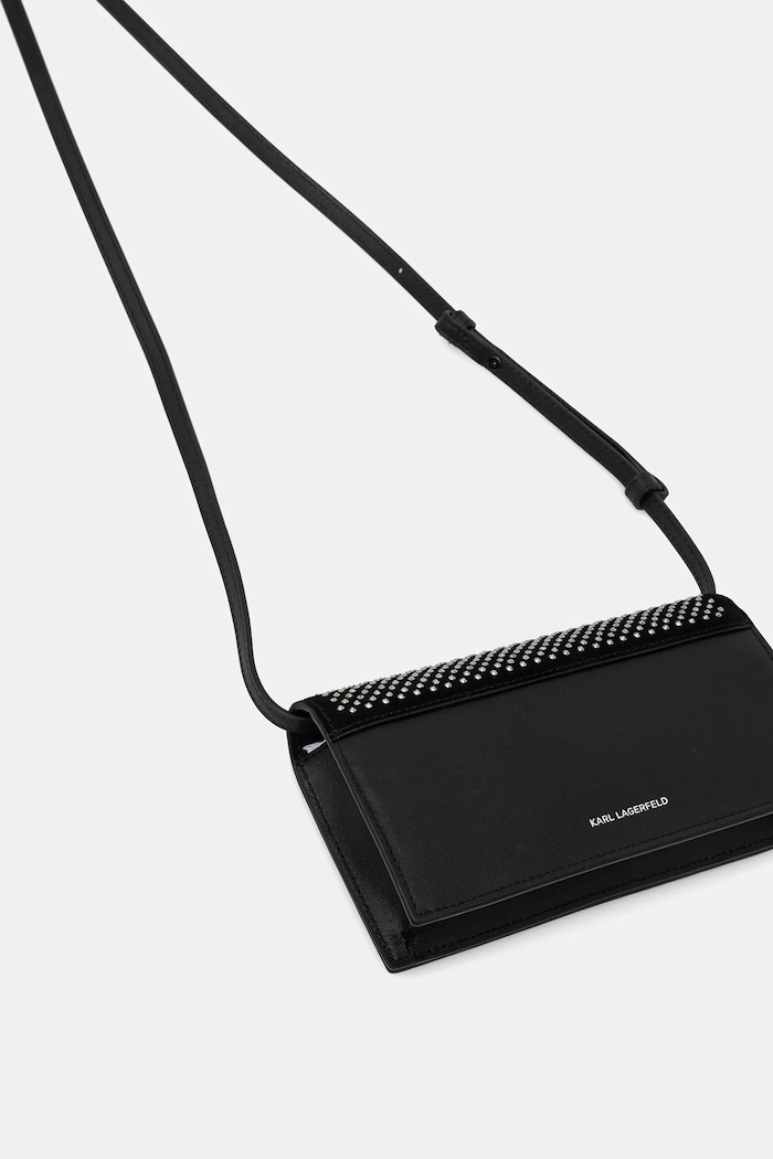Doplňky Kožená kabelka Karl Lagerfeld K/AUTOGRAPH B1W32071 černá