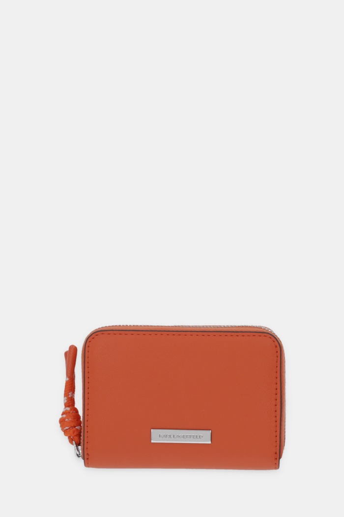 Peňaženka Karl Lagerfeld IKON jednofarebný oranžová B1W32005
