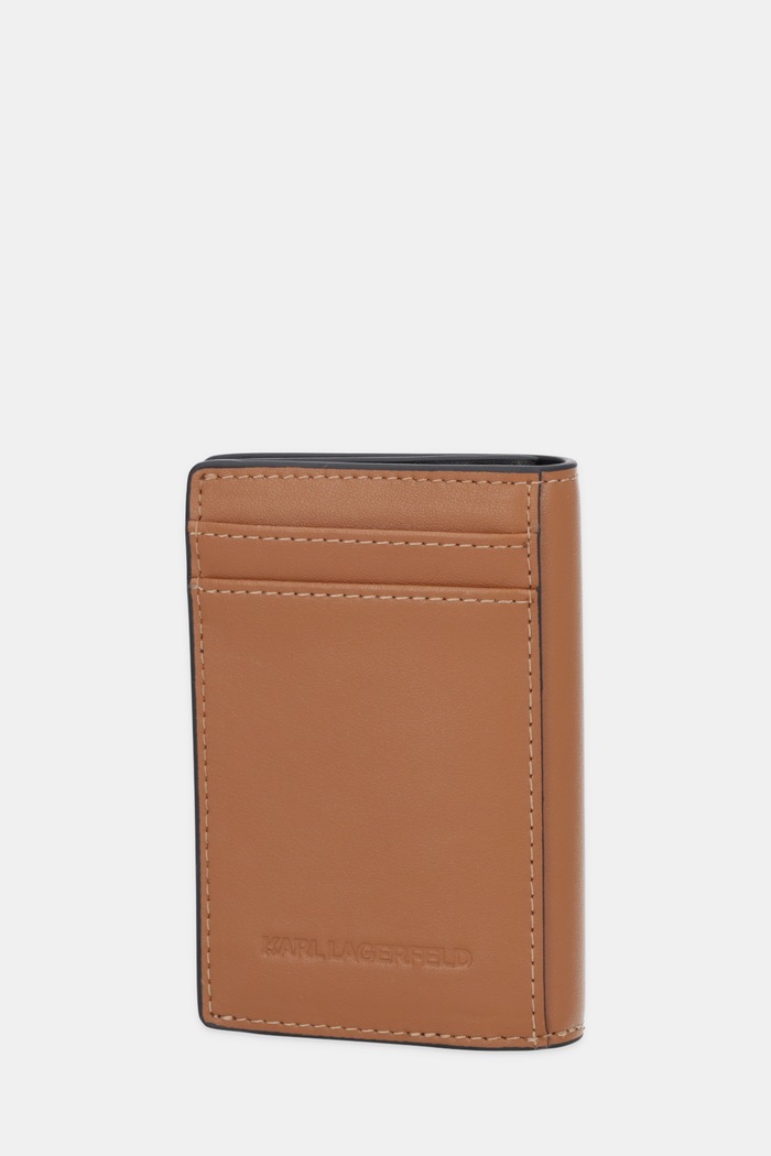 Kožená peňaženka Karl Lagerfeld K/CIRCLE B1W32028 hnedá SS26