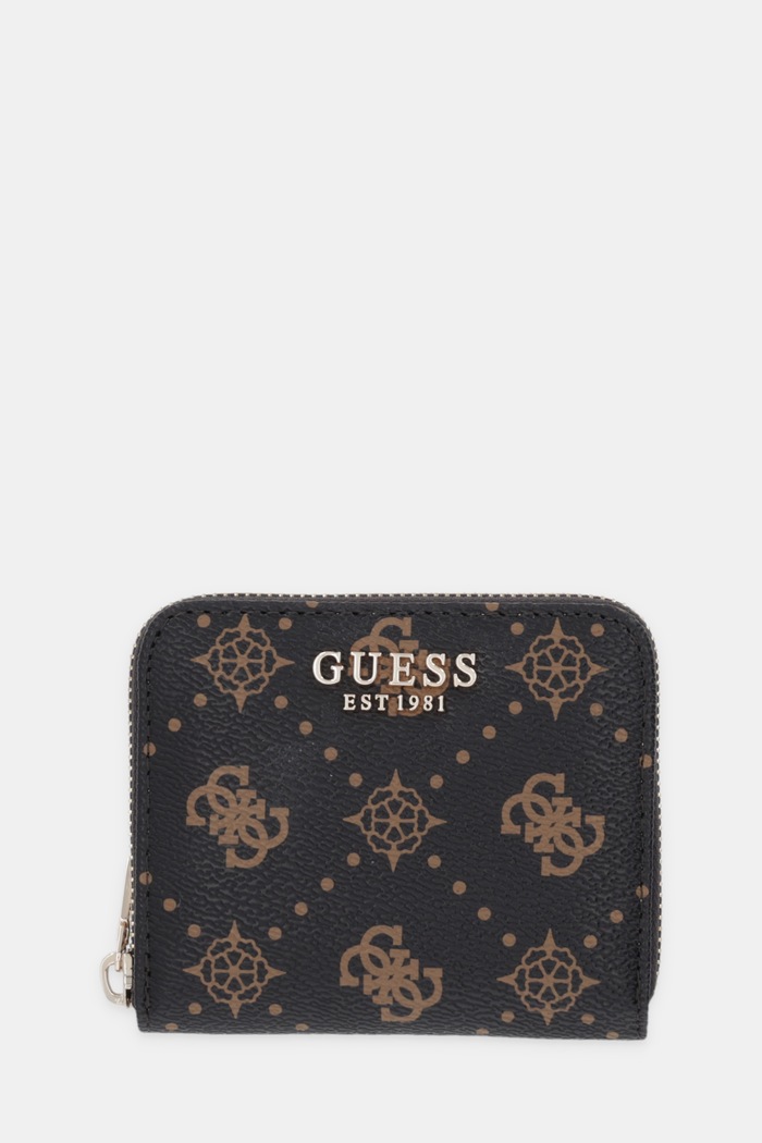Πορτοφόλι Guess CARRIE απομίμηση λείου δέρματος καφέ SWGP98.98137