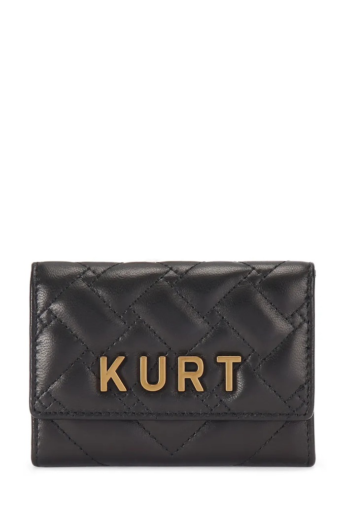 Kurt Geiger London carcasă din piele husă de card negru 5376100109