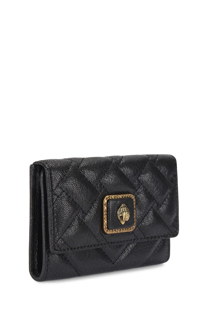 Kožené puzdro na karty Kurt Geiger London Pimlico 5375900109 čierna SS26