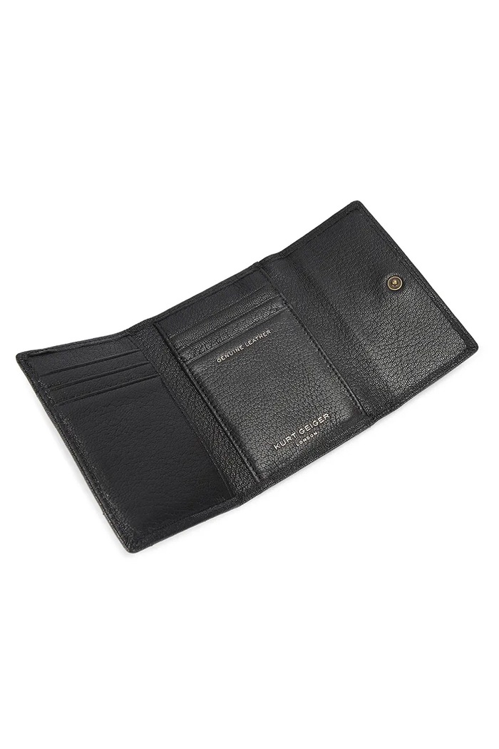 Kožené puzdro na karty Kurt Geiger London Pimlico čierna 5375900109