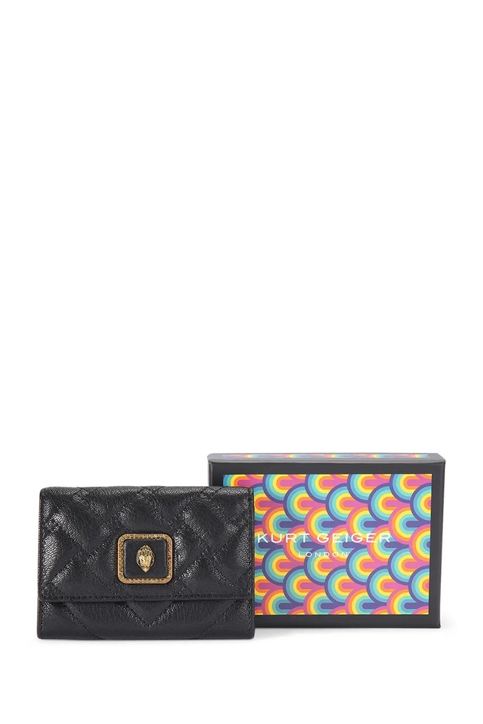 Kožené puzdro na karty Kurt Geiger London Pimlico 5375900109 čierna