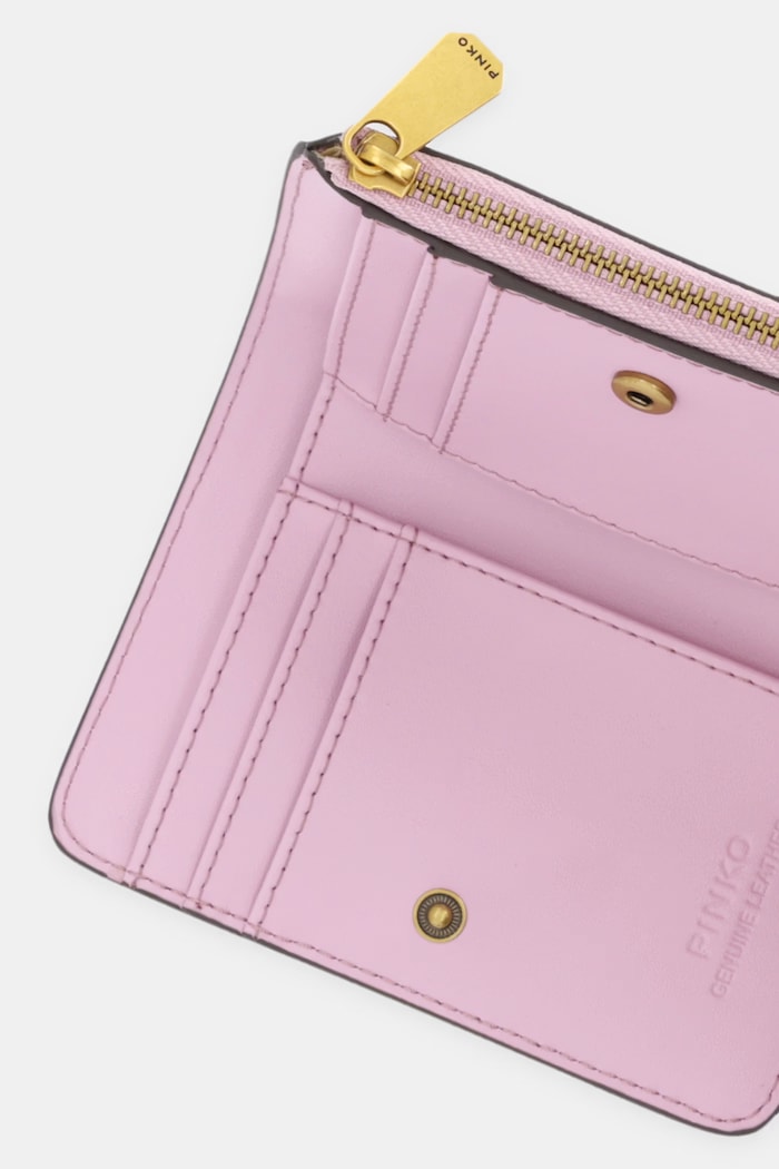 Accesorii Pinko portofel de piele 106206.A0F1 roz