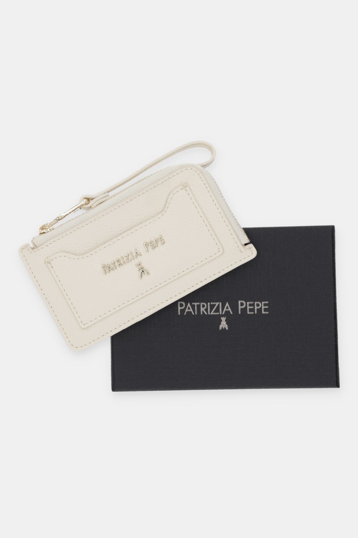 Кожен портфейл Patrizia Pepe бежов 8Q0030.L001