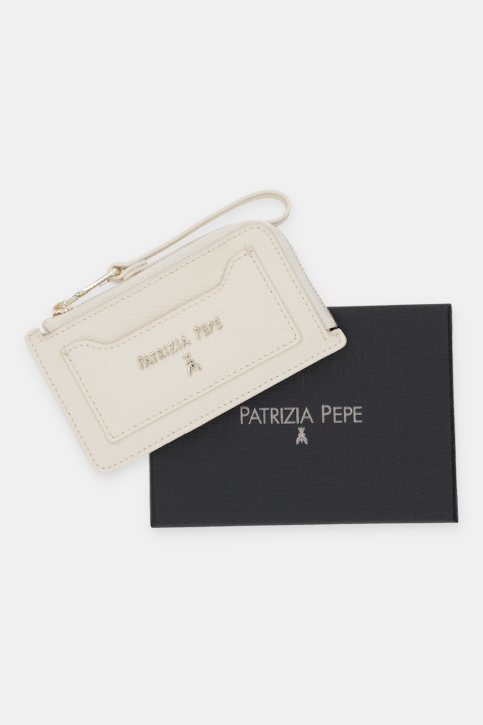 Кожен портфейл Patrizia Pepe бежов 8Q0030.L001