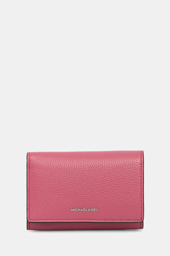 Кожен портфейл MICHAEL Michael Kors гладка кожа розов 32R6SJ6D3L