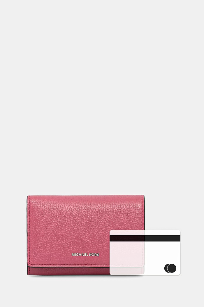 Кожен портфейл MICHAEL Michael Kors 32R6SJ6D3L розов