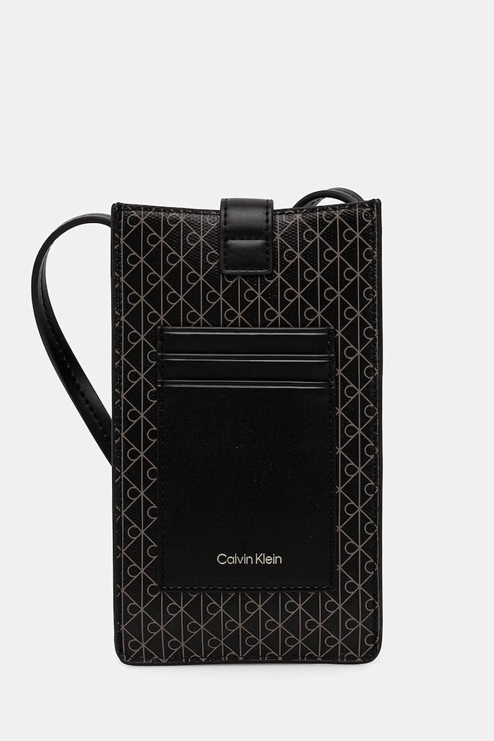Calvin Klein carcasă cu imitație de piele negru LV04F1115G