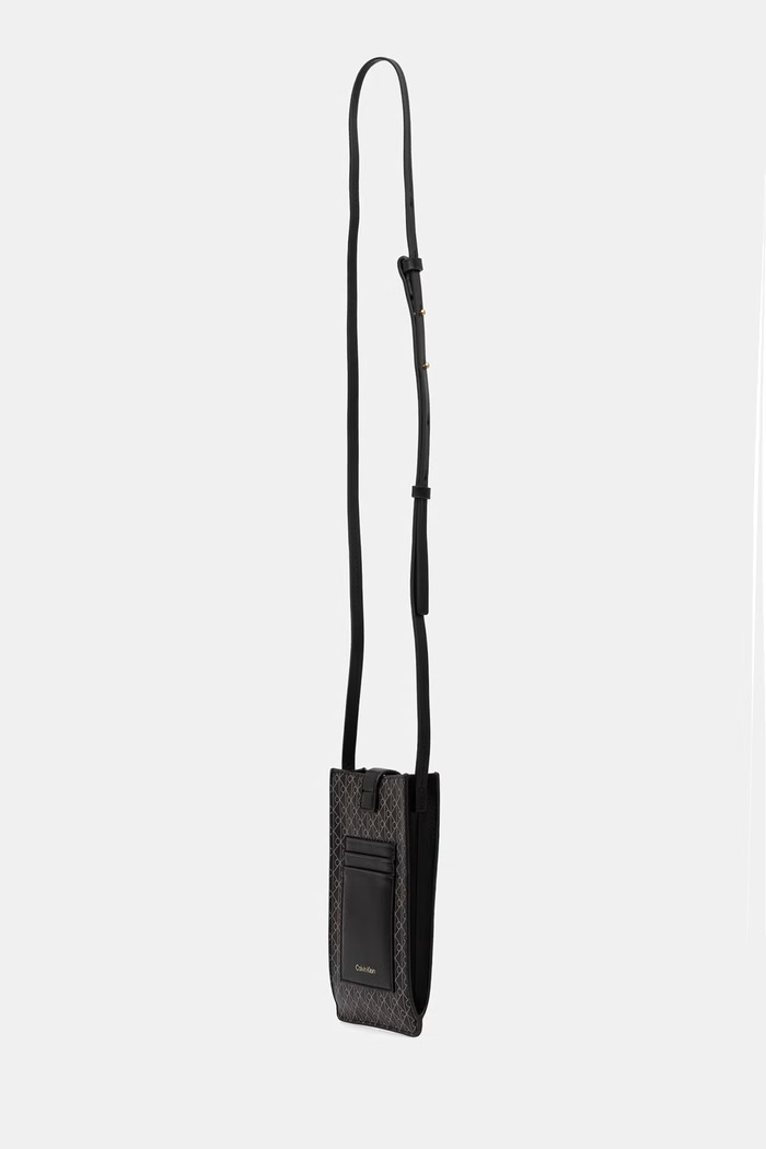 Calvin Klein carcasă cu imitație de piele LV04F1115G negru SS26