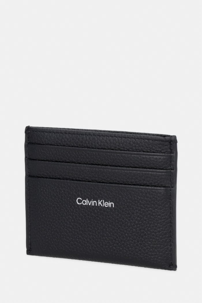 Calvin Klein puzdro na karty dámske kožené LV04F1119G čierna SS26