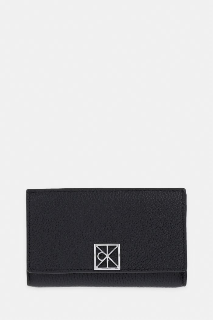 Calvin Klein pouzdro na karty dámské kožené černá LV04F1127G
