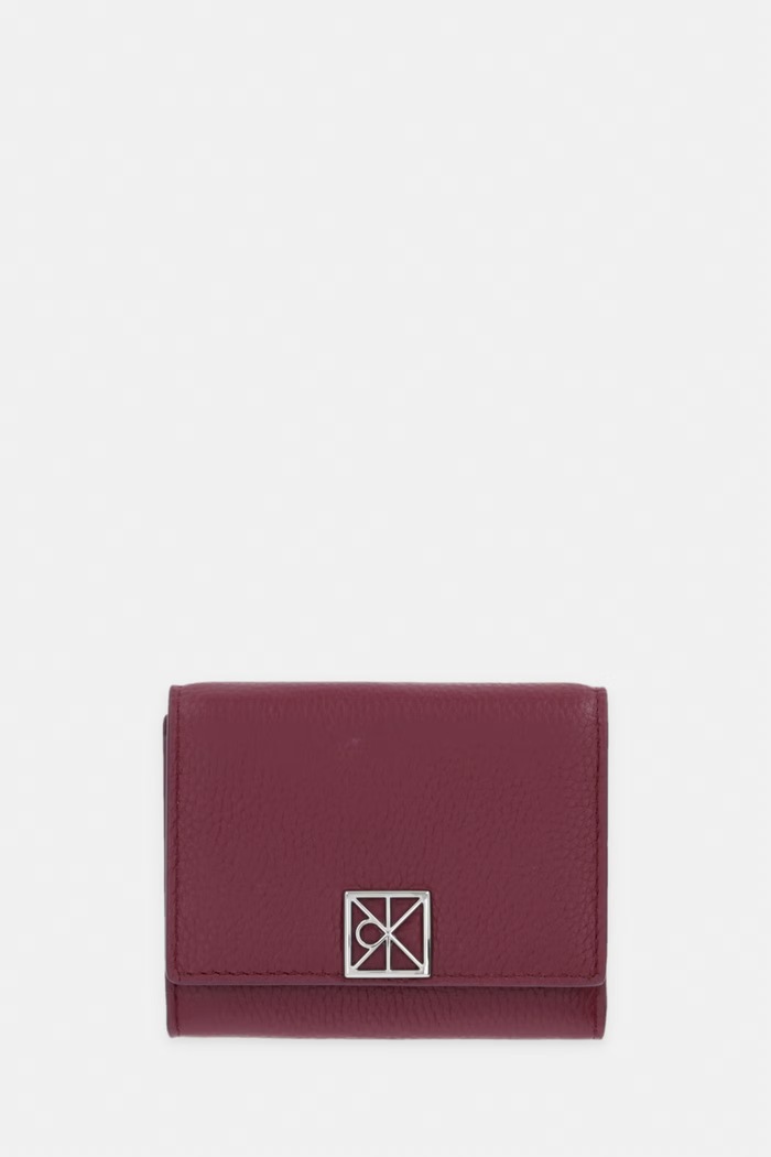 Calvin Klein RFID pénztárca női bőr burgundia LV04F1128G