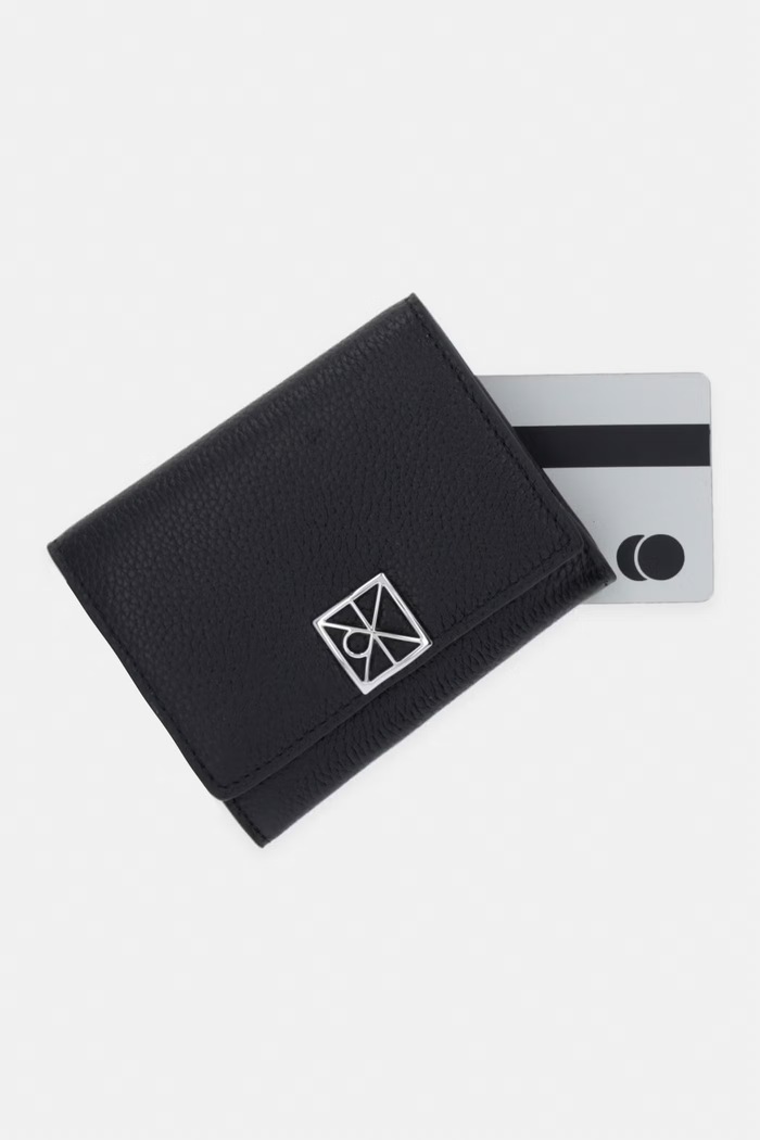 Calvin Klein RFID peněženka dámská kožená černá LV04F1128G