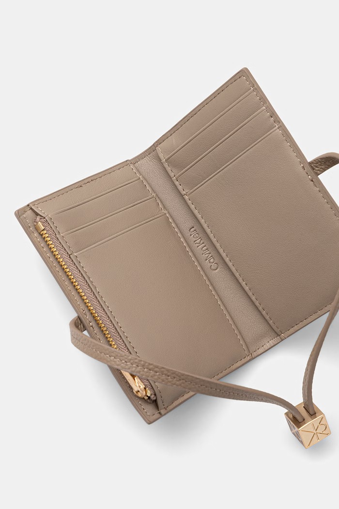 Doplňky Calvin Klein Peněženka dámská kožená LV04F1130G béžová