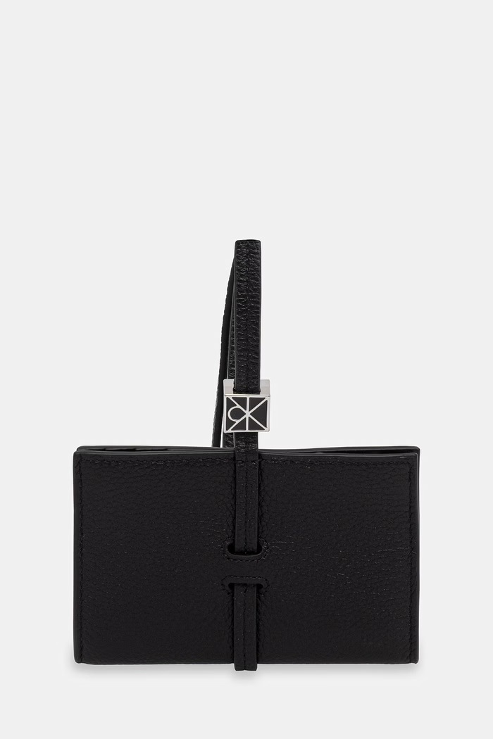 Calvin Klein peňaženka dámska kožená čierna LV04F1130G