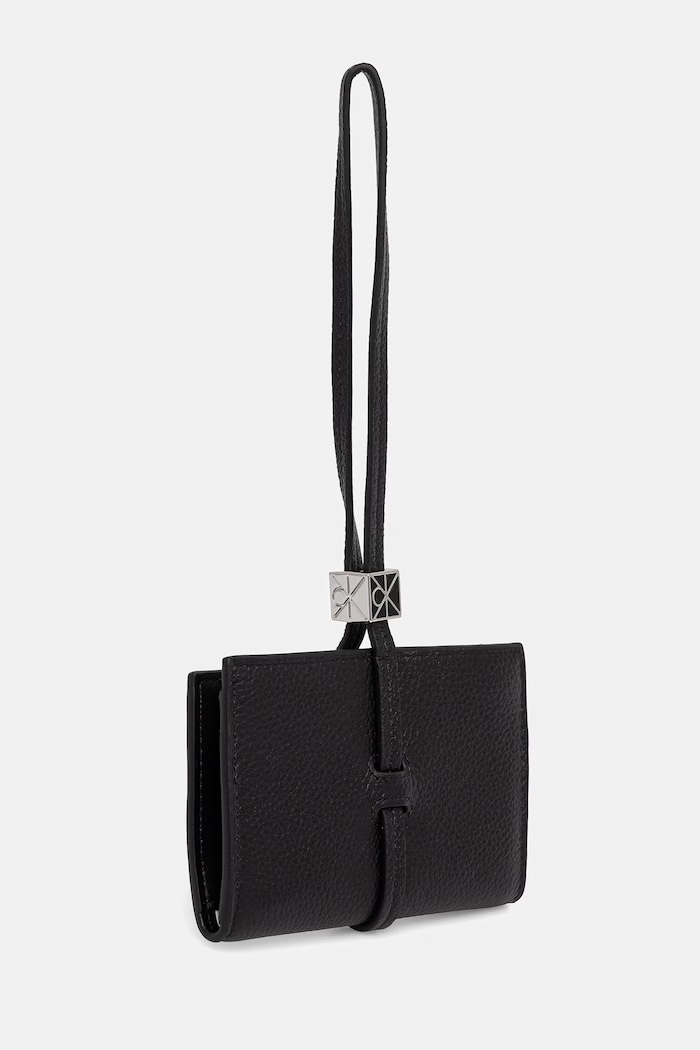 Calvin Klein peňaženka dámska kožená LV04F1130G čierna SS26