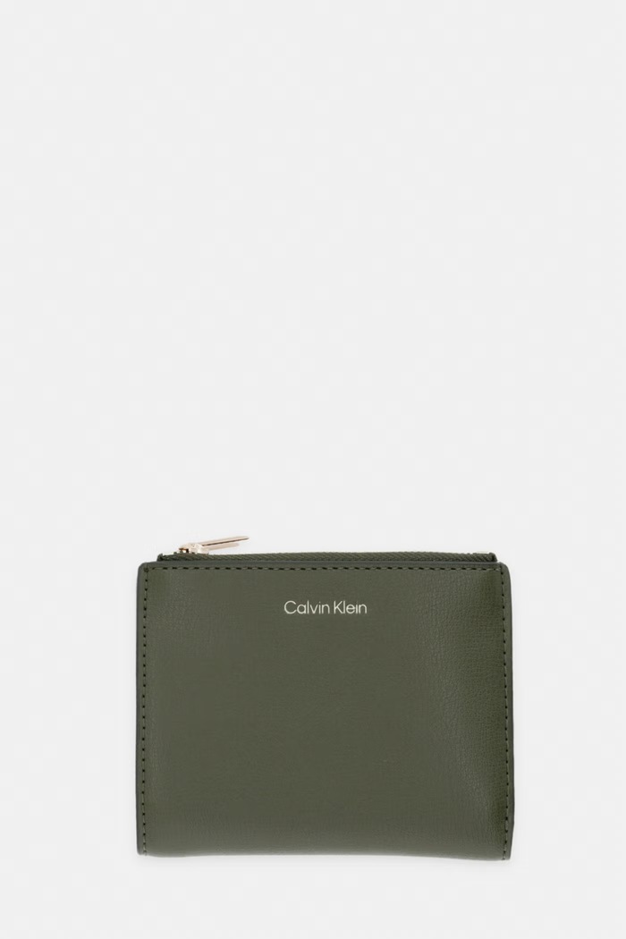 Calvin Klein portafoglio da donna in similpelle verde LV04F1135G