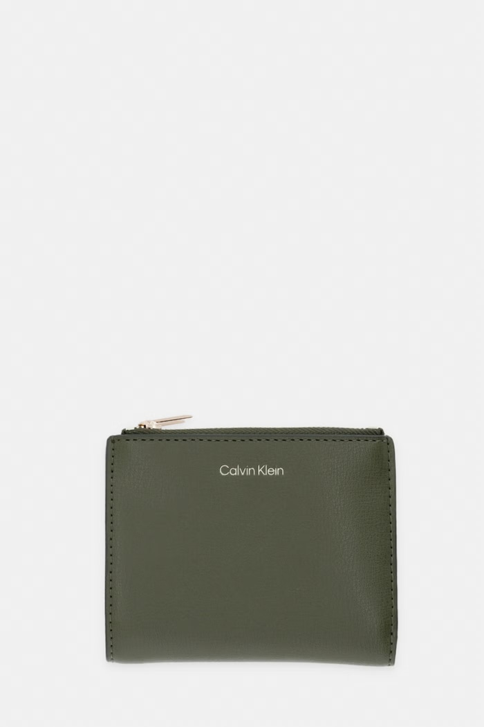 Calvin Klein portafoglio da donna in similpelle verde LV04F1135G