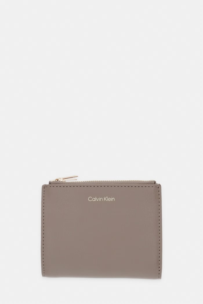 Calvin Klein peňaženka dámska z imitácie kože béžová LV04F1135G