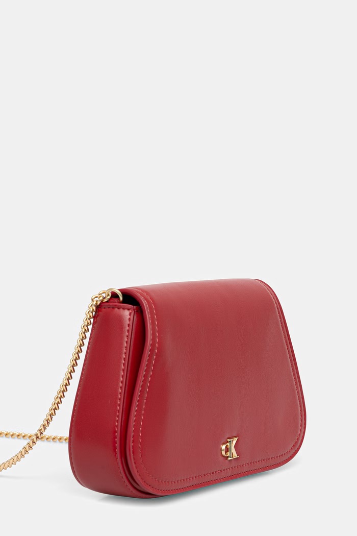 Calvin Klein crossbody torbica ženska iz umetnega usnja LV04F1153G rdeča SS26