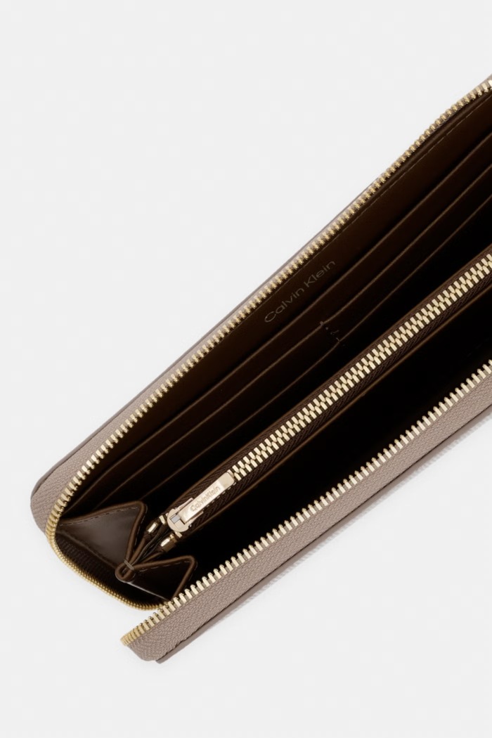 Doplnky Dámska RFID peňaženka Calvin Klein LV04F1155G béžová