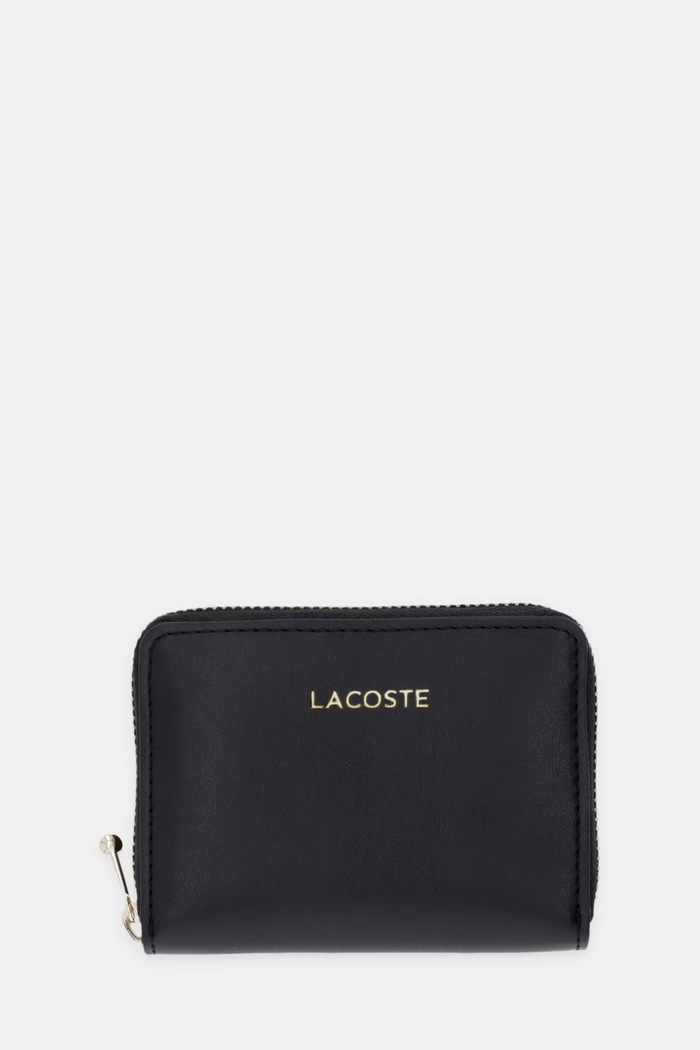 Lacoste portfel damski imitacja skóry licowej czarny NF5178AU