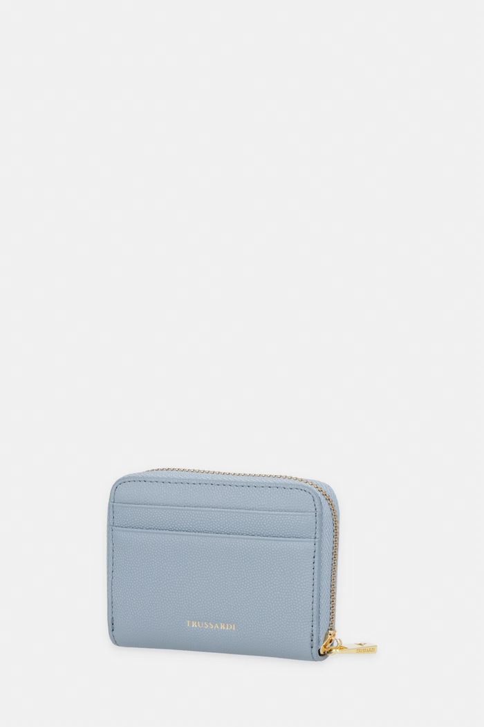 Kožená peňaženka Trussardi I041E000128N modrá SS26