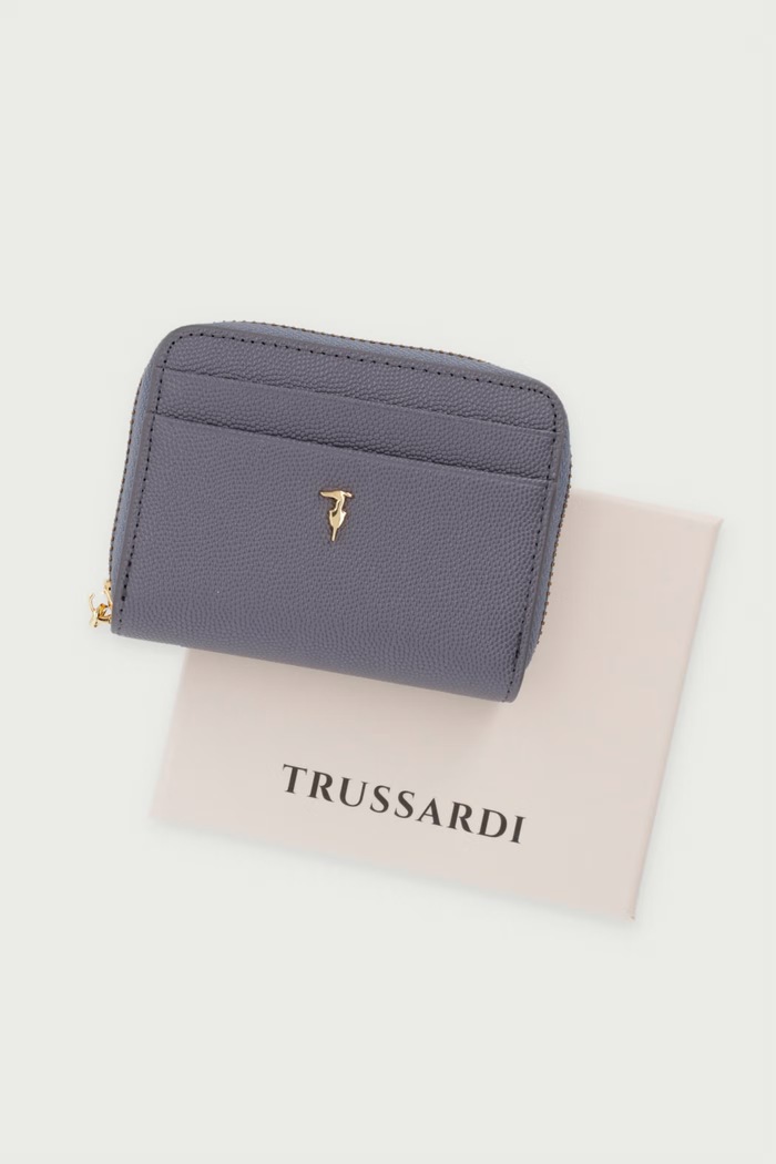 Portfel skórzany Trussardi szary I041E000128N
