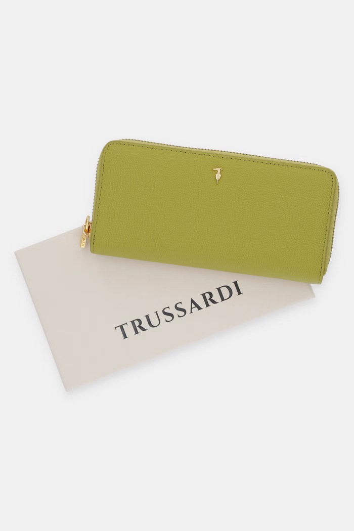 Trussardi portofel de piele I042E000130N verde