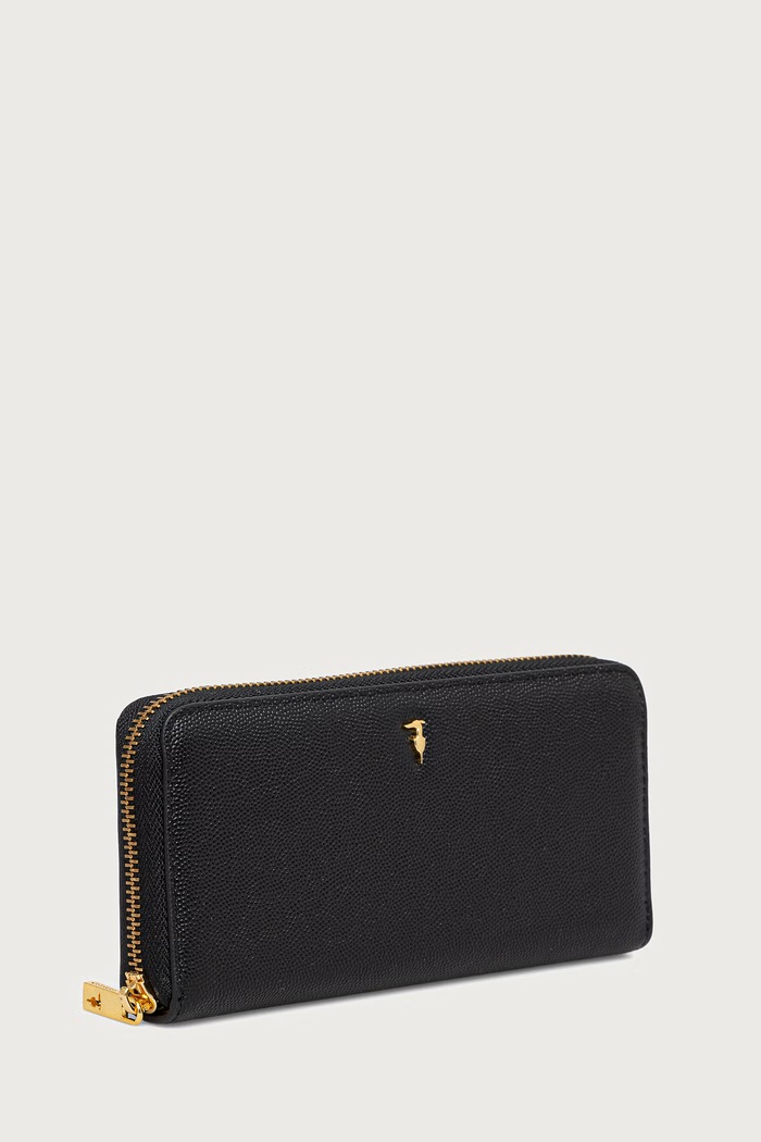 Trussardi Portfel damski skórzany I042E000130N czarny SS26