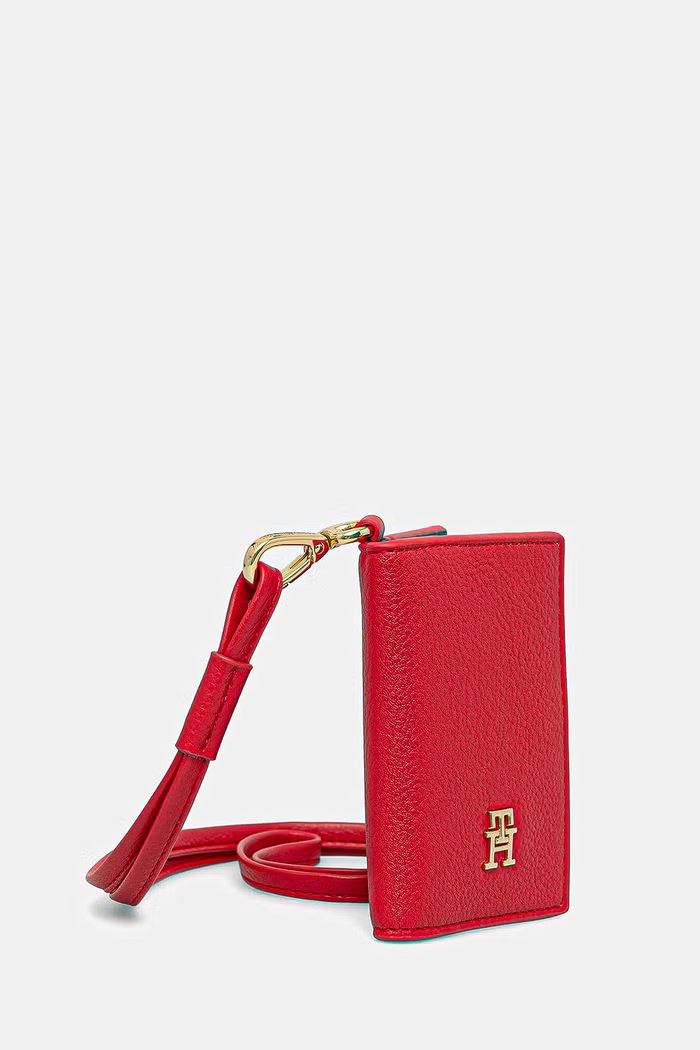 Tommy Hilfiger card-holder pentru femei AW0AW18480 rosu SS26