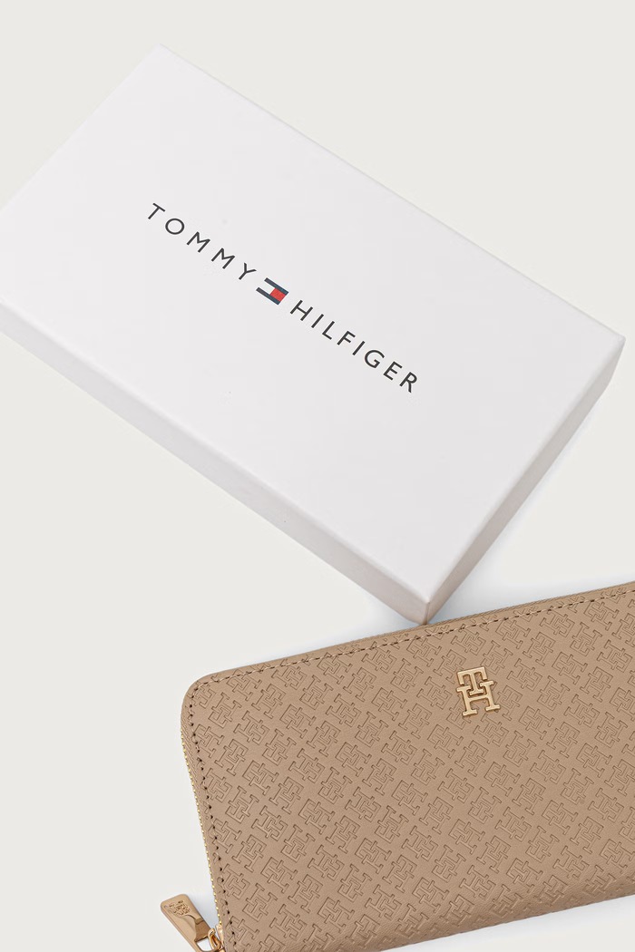 Peněženka dámská Tommy Hilfiger béžová AW0AW18482