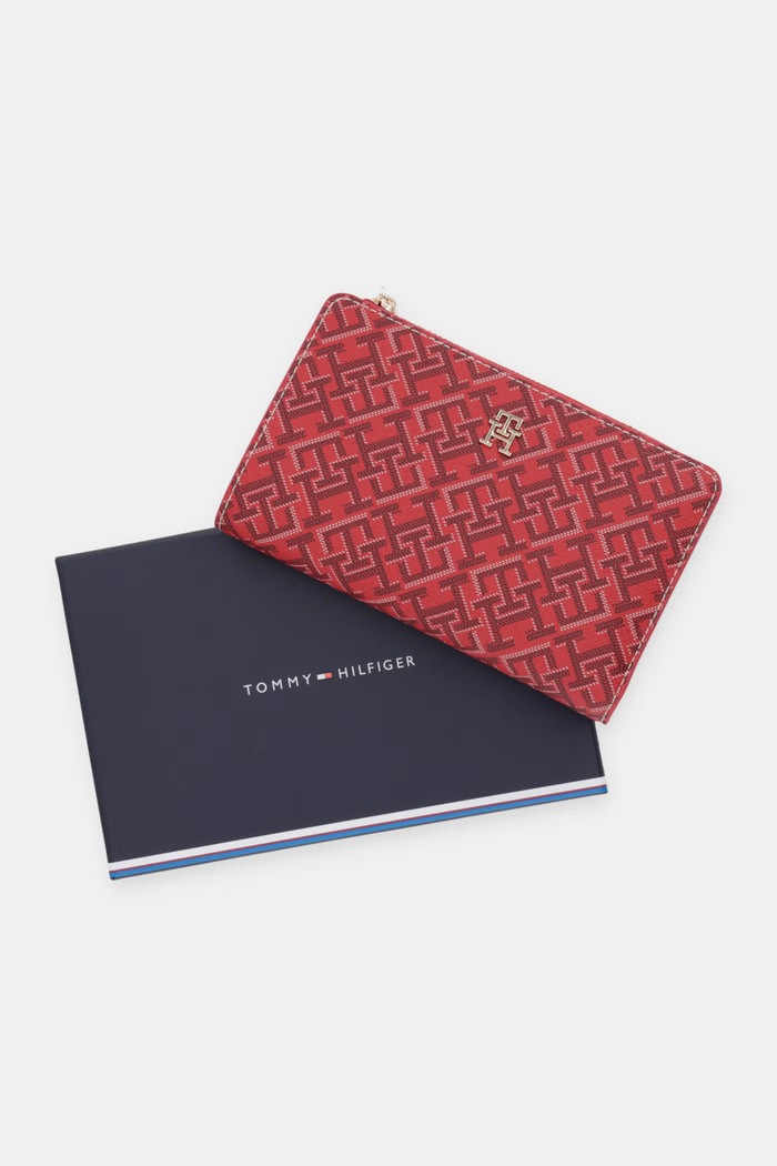 Tommy Hilfiger portfel damski AW0AW18594 czerwony