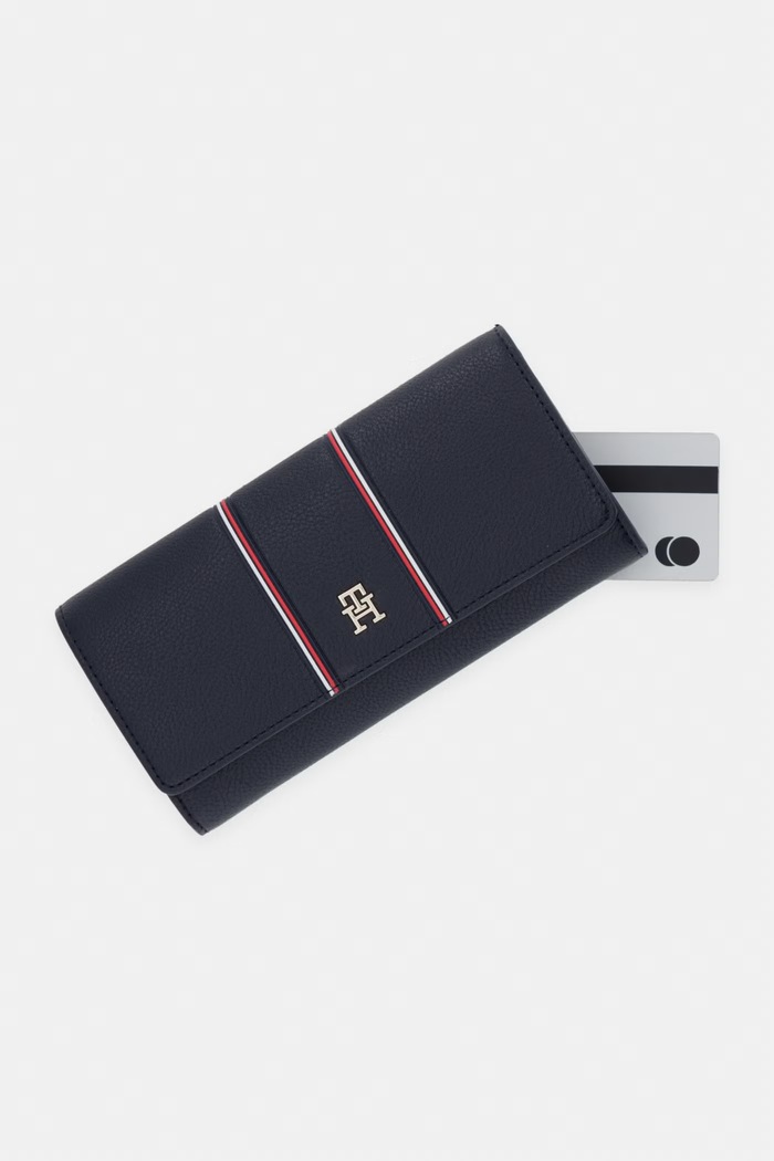 Tommy Hilfiger dámska peňaženka tmavomodrá AW0AW18656