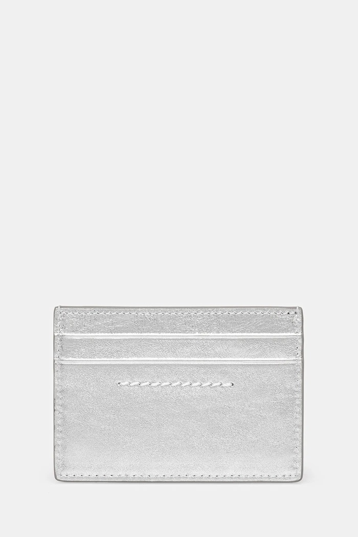 MM6 Maison Margiela portacarte in pelle SA5UI0026.P8874.T9002 grigio SS26