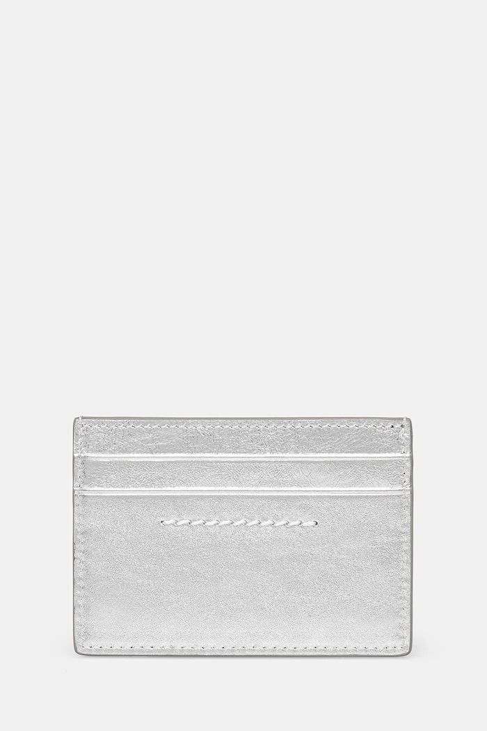 MM6 Maison Margiela portacarte in pelle SA5UI0026.P8874.T9002 grigio SS26