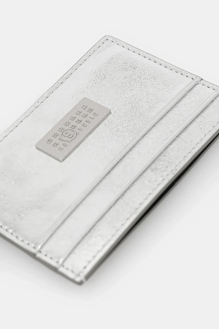 Accessori MM6 Maison Margiela portacarte in pelle SA5UI0026.P8874.T9002 grigio