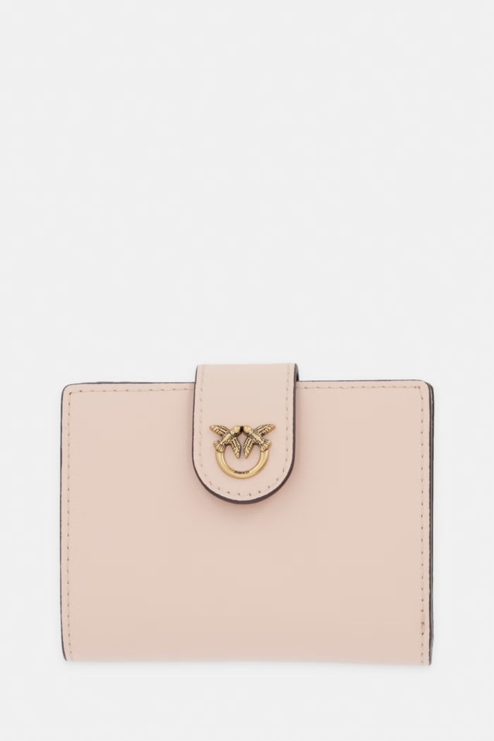 Pinko portofel pentru femei, din piele roz 102840.A0F1
