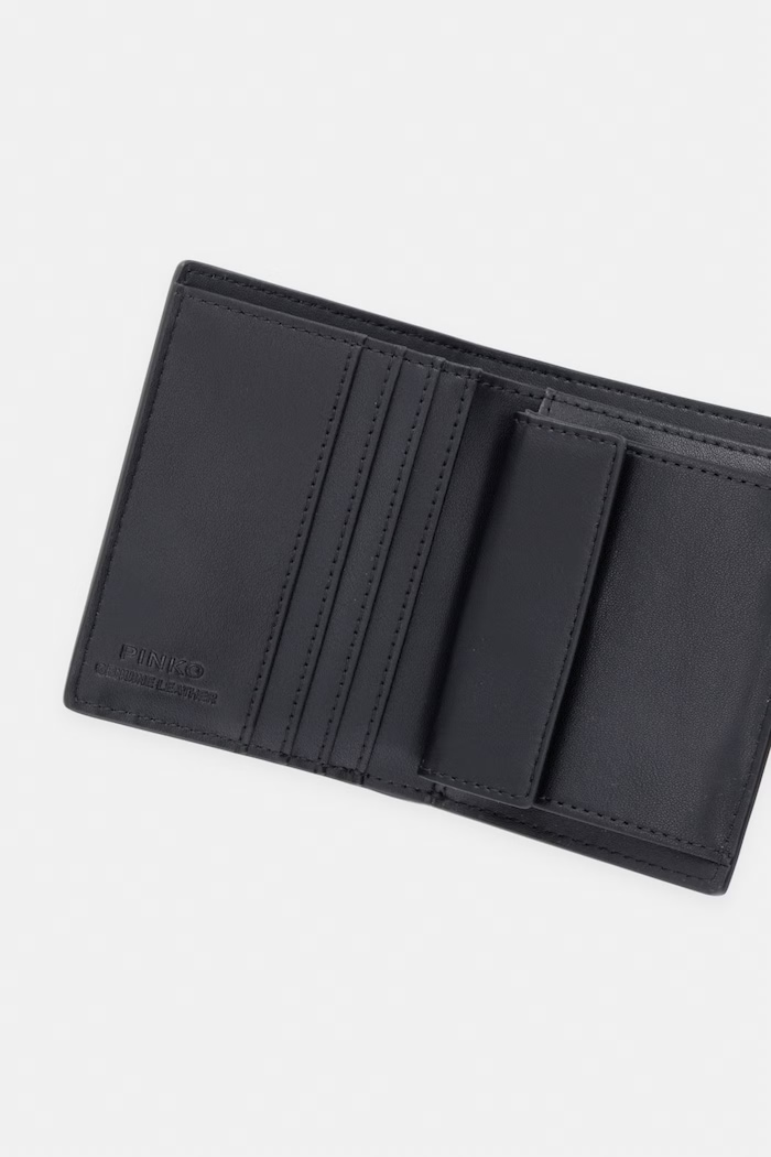 Accesorii Pinko portofel pentru femei, din piele 102840.A0F1 negru
