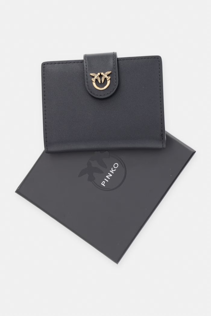 Pinko portofel pentru femei, din piele 102840.A0F1 negru