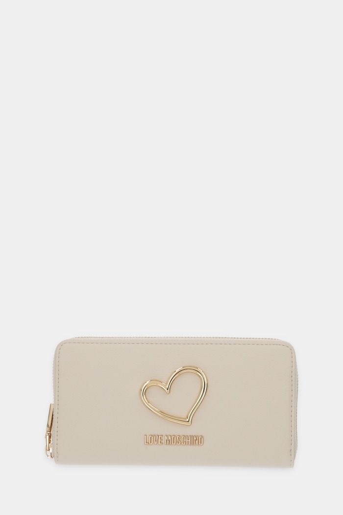 Кошелек Love Moschino имитация натуральной кожи бежевый JC5505PP1OLQ0110