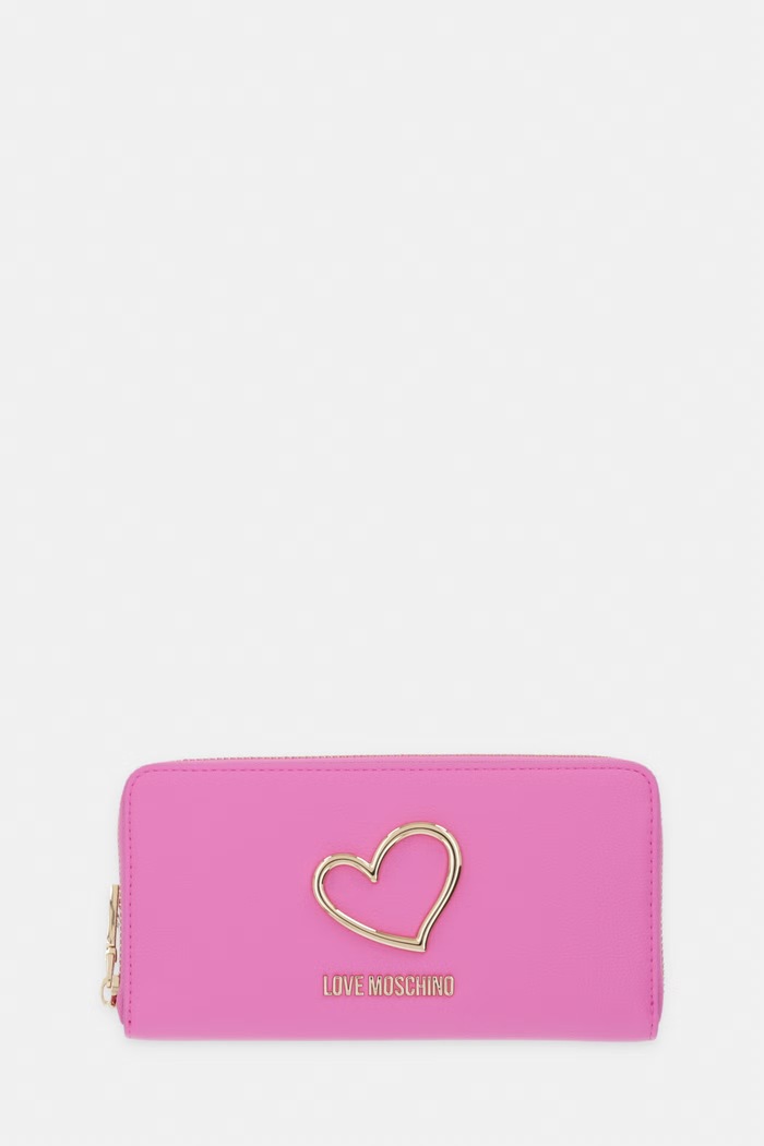 Denarnica Love Moschino Imitacija zrnatega usnja roza JC5505PP1OLQ0604