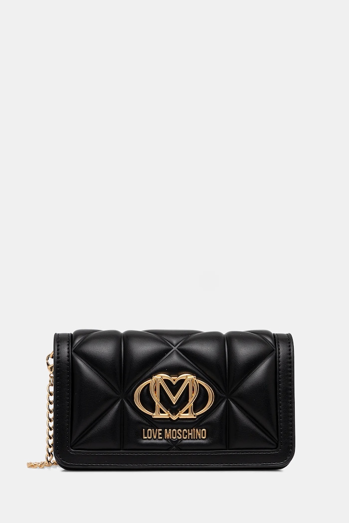 Love Moschino poșetă uni negru JC5640PP1OLC0000